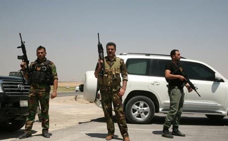 Iraqi security forces in Anbar Province. AFP file Photo. 