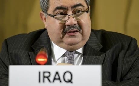 Iraqi Foreign Minister Hoshyar Zebari delivers a speech before the Conference on Disarmament in Geneva, on June 25, 2013. Photo: AFP