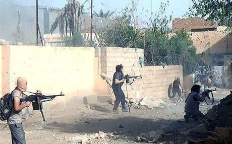 Islamic State militants in Ramadi. Rudaw photo.