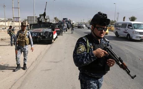 Iraqi troops in Ramadi, Anbar province. AP file Photo.