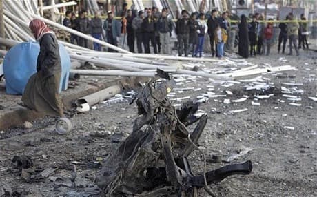 Baghdad suicide bombing. AP file photo