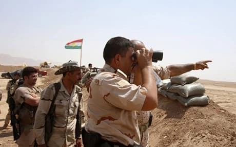 Kurdish forces in Gwer. Reuters file photo 