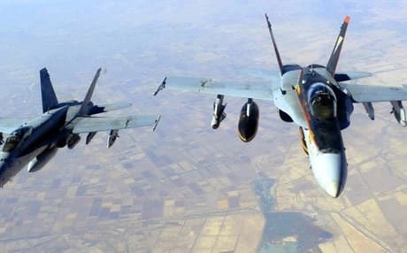 The US F-18s flying operations over Iraq against the ISIS. AFP file photo