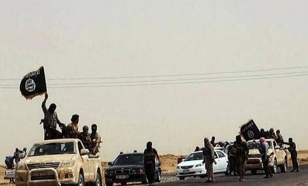 Islamic State militants. dailymail photo. 