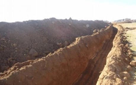 The security trench in Sadiya, Diyala. Rudaw photo