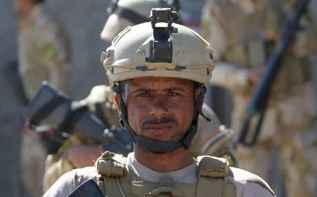  An Iraqi soldier patrols a district in Anbar province. AFP file photo