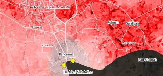 Current map of fighting in Hasaka