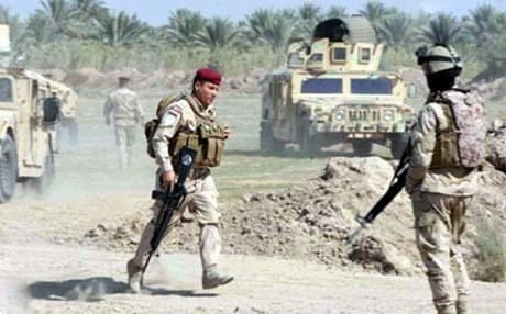 A convoy of Iraqi military forces near Baiji refinery at the north of Salahaddin province.  Photo Rudaw  