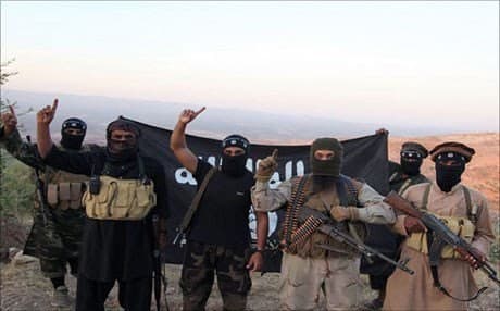 Several Islamic State militants. Photo is taken from ISIS associated media. 