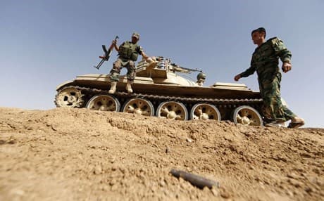 Peshmerga forces in Kirkuk province. AP file photo.