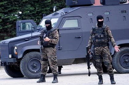 Turkish special force police officers take position on April 1, 2015 in Istanbul. Photo: AFP