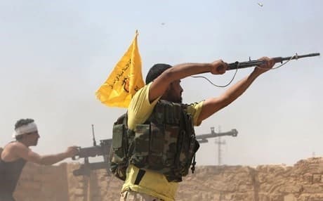 The Hashd al-Shaabi rose up last year after a call from Ayatollah Ali al-Sistani, the highest Shiite cleric in Iraq. Photo: AFP