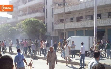 2 bomb blasts hit Qamishli. Photo : Rudaw