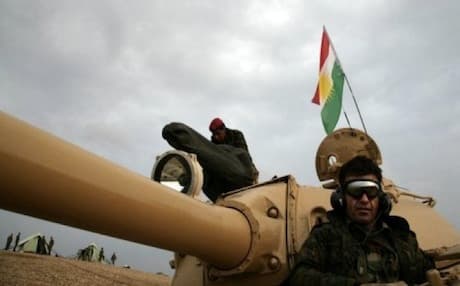 Kurdish Peshmerga forces in the disputed province of Kirkuk. Photo: AFP