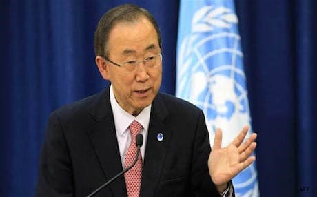 UN Secretary General Ban Ki-moon. Photo: AP