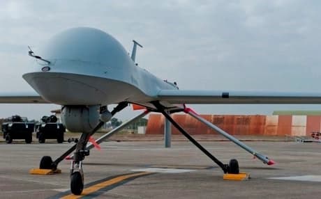 A US Predator drone sits on the flight line at Turkey’s Incirlik Air Base. Photo: USAF.