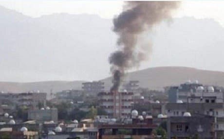 Plumes of smoke rising from the town of Silopi in southeastern Turkey on August 07, 2015. Photo: Rudaw