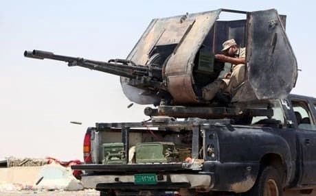 A Hashd al-Shaabi fighter in Anbar. AFP Photo. 