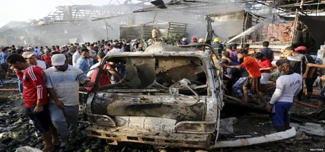 Dozens dead after massive truck bomb strikes Shiite neighborhood of eastern Baghdad. Photo : bbc