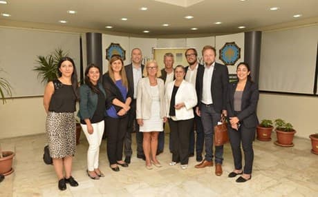The Swedish delegation visiting Diyarbakir. Photo: Diyarbakir municipality (Facebook).