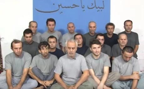 .16 kidnapped Turkish workers appear in video promising their release