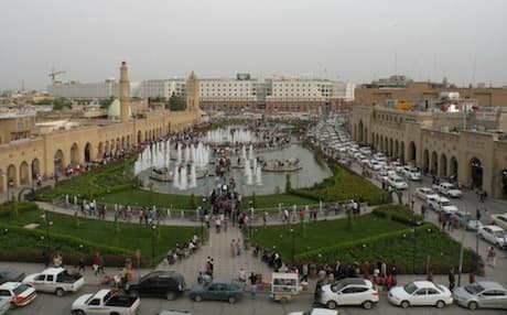 Erbil downtown square. Photo by Sofia Barbarani.
