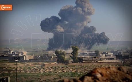 US-led coalition airstrikes hit ISIS  militants in the Gwer-Makhmur regio in Januray, 2015. Photo: Rudaw