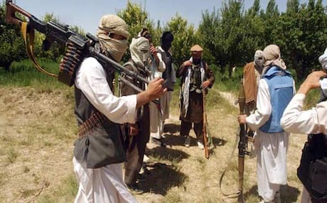 Taliban fighters are seen in an undisclosed location in Afghanistan. Photo: AFP