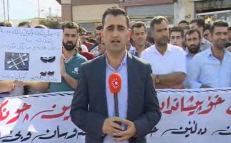  Mass demonstrations continue as teachers in Halabja go on striking over wage delays. Photo: Rudaw