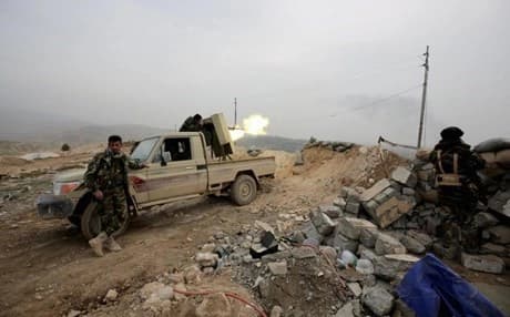 Peshmerga forces in Shingal: Photo: AP. 