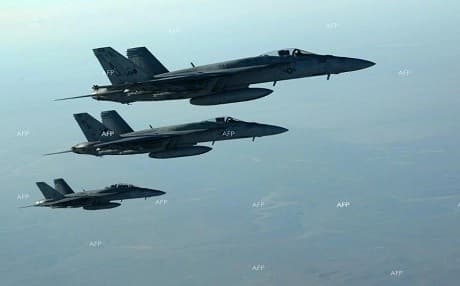 US-led coalition warplanes. Photo: AFP. 