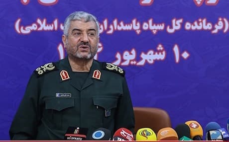 Mohammad Ali Jafari, the commander of the Army of the Guardians of the Islamic Revolution of Iran. Photo; Seraj24