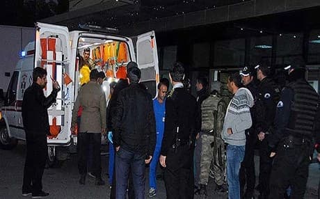 Soldiers who were wounded during a PKK attack on Tuesday were taken to Dicle University Hospital. (Photo: DHA)