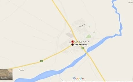 The clashes took place in Tuz Khurmatu.