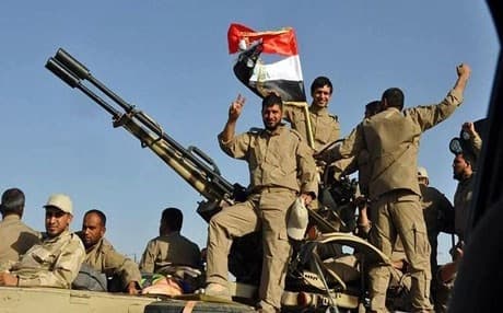 Iraqi forces in the city of Samarra. Source: AFP