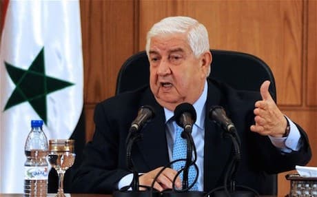 Syrian Foreign Minister Walid al-Muallem. Photo: AFP