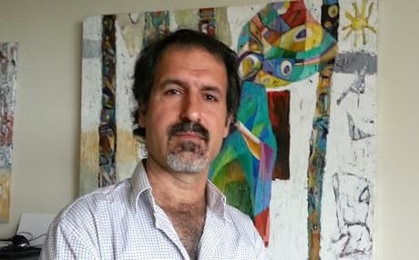 Lukman is an artist, with his studio in a hoary, former jailhouse in Lorton, Virginia.