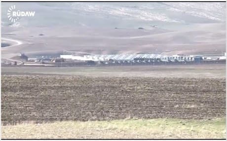 The Turkish base in the Nineveh plains near the Iraqi city of Mosul. 