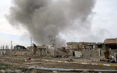 Ramadi destruction on liberation day. Photo: AFP