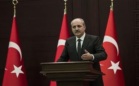 Deputy Prime Mnister Numan Kurtulmuş speaks during a press conference. AA photo