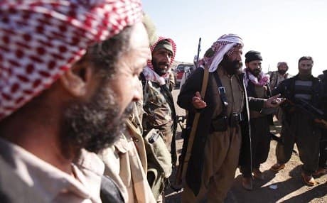  Yezidi fighters in Shingal. AP File Photo 