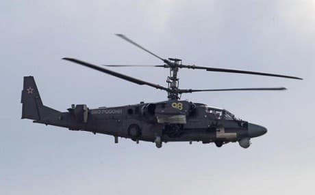 The Ka-52 is an attack helicopter.  AP file photo.