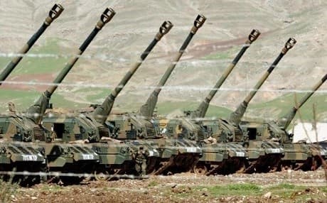 Turkish artillery. Photo: Turkish media. 