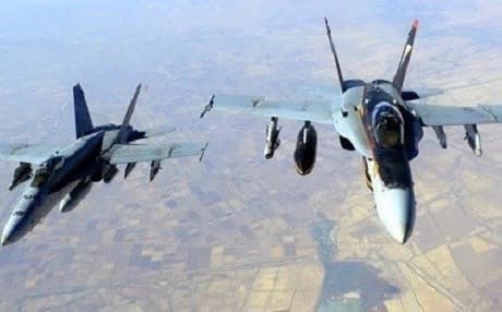  US-led colaition warplane to fight ISIS in Iraq. AP file photo 