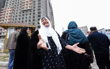 Relatives of those drowned in the Aegean Sea on Friday gathered in front of the Turkish Consulate in Erbil on Saturday asking the Turkish government to allow them entry into the morgue in Izmir. Photo by Farzin Hassan/Rudaw