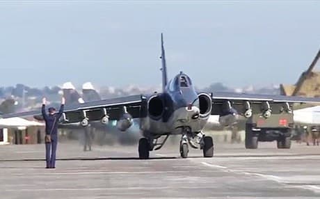 A Russian warplane on the tarmac in Syria. Photo: Russian Defense Ministry.