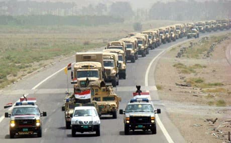 Iraqi army convoys. Photo: Iraqi media 