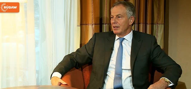 former British Prime Minister Tony Blair. Photo :Rudaw 