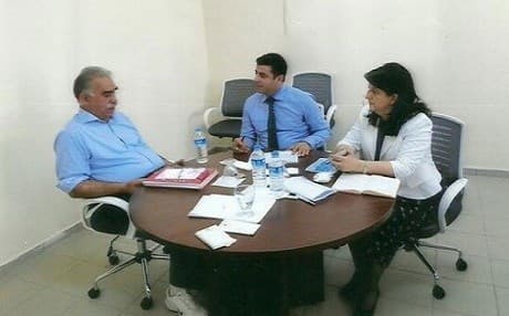 Abdulla Ocalan (L), Sellahettin Demirtas (C) and Sırrı Süreyya Önder. Photo: HDP