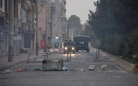  Turkey's southeastern Kurdish city of Cizire under a military curfew. Photo: AA